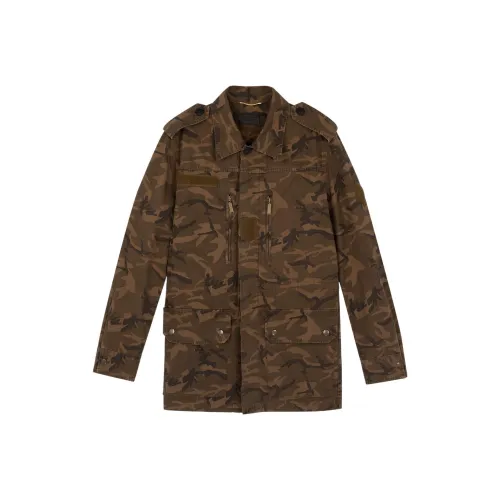 SAINT LAURENT Jackets & Coats Men's Brown