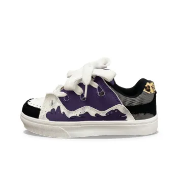 XLAIII Slip Resistant, Breathable, Moisture Wicking Low Top Canvas Shoes Unisex Shen Gongbao Purple