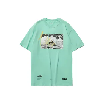 LINING T-Shirts Men Kohlrabi Green