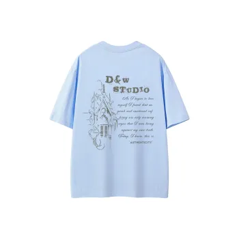 D&W T Shirts Unisex Sky Blue