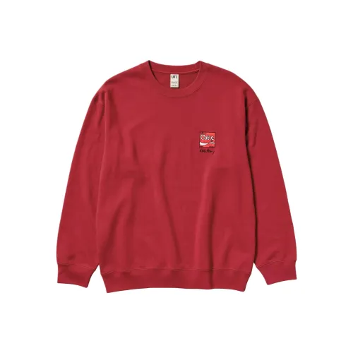 Coca cola X Keith Haring X UNIQLO Keith Haring X Coca Cola Collaboration Sweatshirts Unisex Red