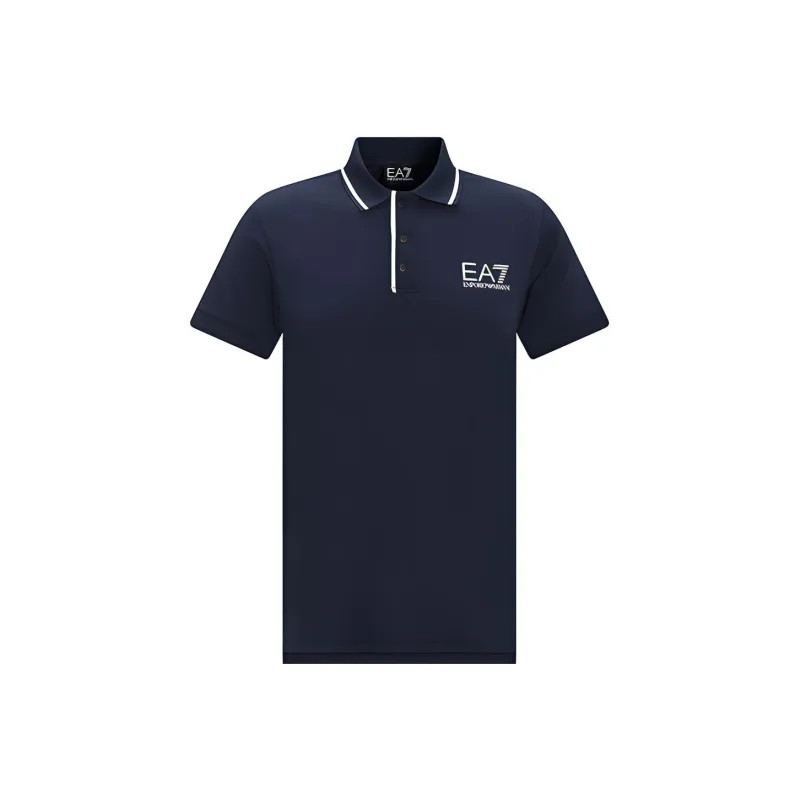 EMPORIO ARMANI EA7 Polo Shirt Men's Navy Blue-0