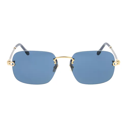 FRED Metal Rectangular Sunglasses Unisex Silver