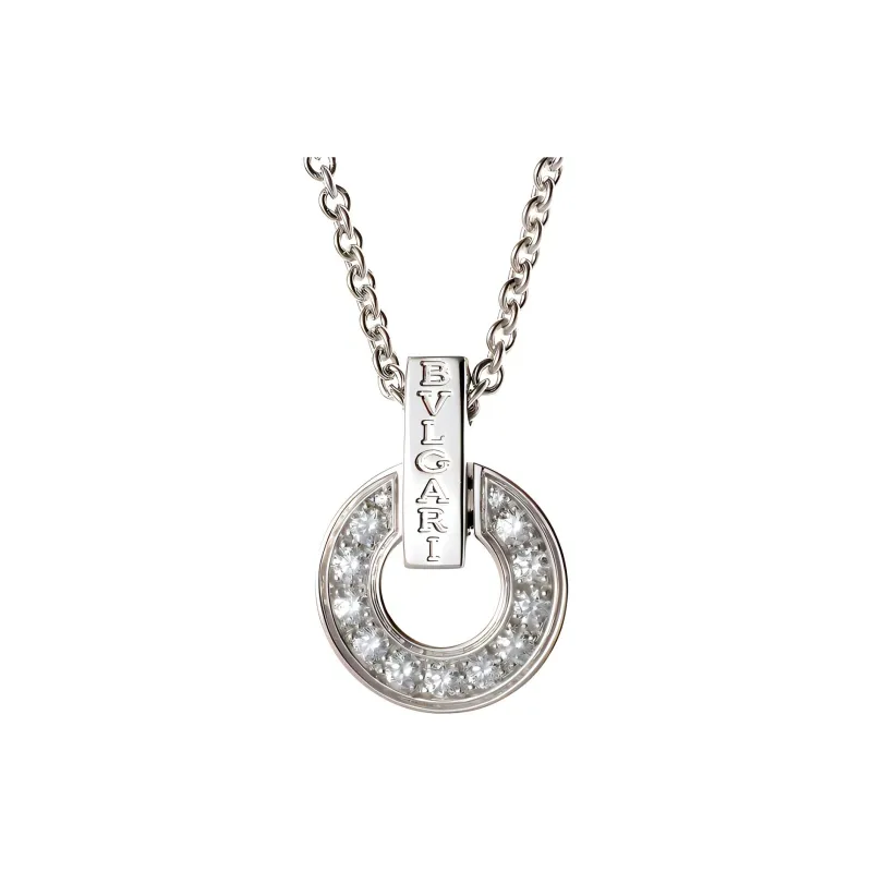 BVLGARI Series 18K White Gold Necklaces Unisex-2