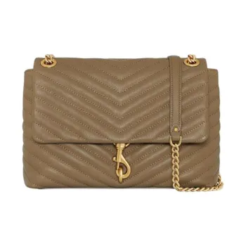REBECCA MINKOFF Edie Leather Crossbody Bag, Shoulder Bag Women's Brown