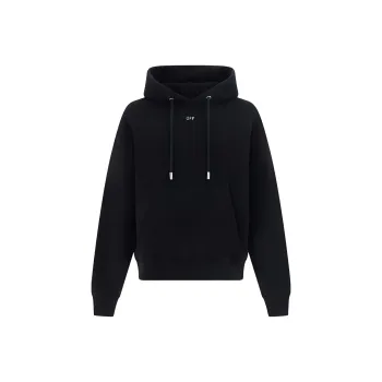 OFF WHITE Logo Printed Drawstring Hoodie