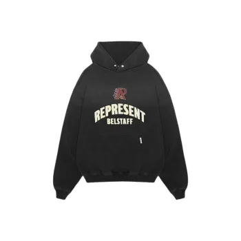 Belstaff X REPRESENT Belstaff Collaboration Sweatshirts Men Black