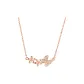 Butterfly Small Flower Necklace-Rose Gold