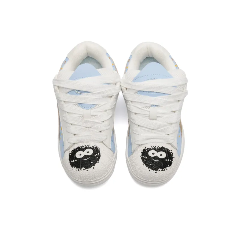 Circle Small Coverage Abrasion Resistant Lightweight Low Top Skateboard Shoes Unisex-4