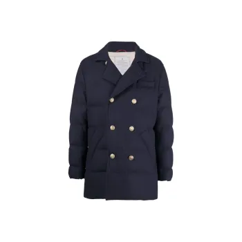 Brunello Cucinelli Jackets & Coats Men's Midnight Blue