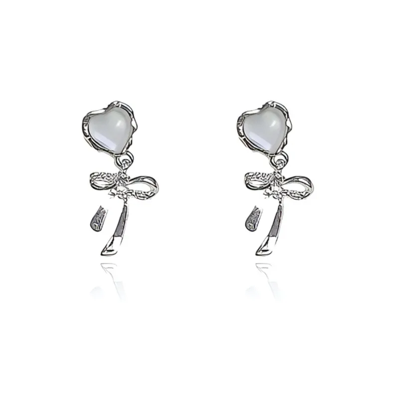 Jin Ruibang Glass Cat Eye Stud Earrings Women's-0