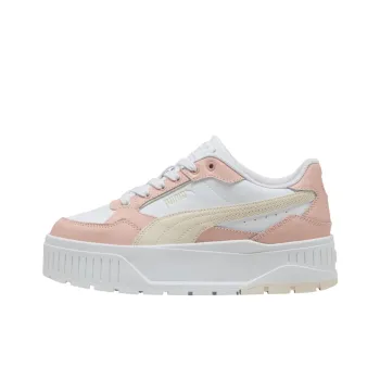 PUMA Karmen II Anti Slip Wear Resistant Low Top Skateboard Shoes Women's White Pink