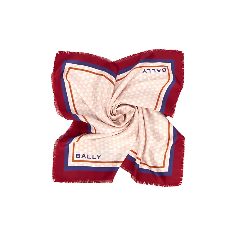 BALLY Silk Scarves Women's Pink-1