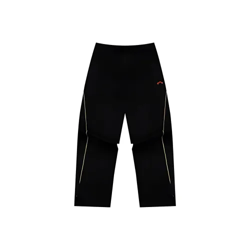 361° x XIAOLIUYA,LIANMINGKUAN Life Collection Knitted Sweatpants Unisex Super Black