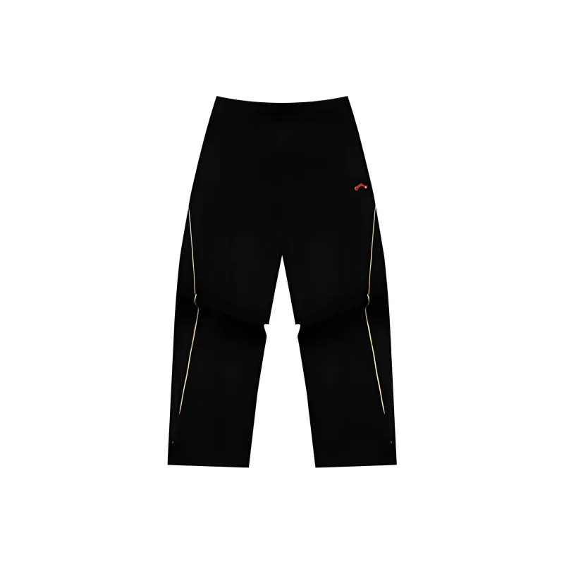 361° x XIAOLIUYA,LIANMINGKUAN Life Collection Knitted Sweatpants Unisex Super Black-0