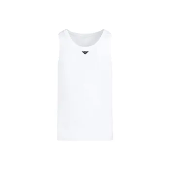 PRADA Triangle Logo Crewneck Tank Top