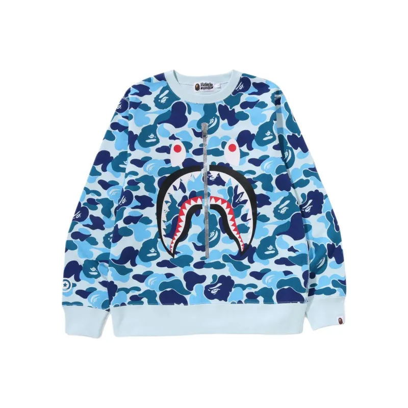 Bape Abc Camo Shark Crewneck Sweatshirt-0
