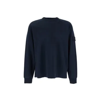 STONE ISLAND Ghost Logo Patch Crewneck Sweatshirt