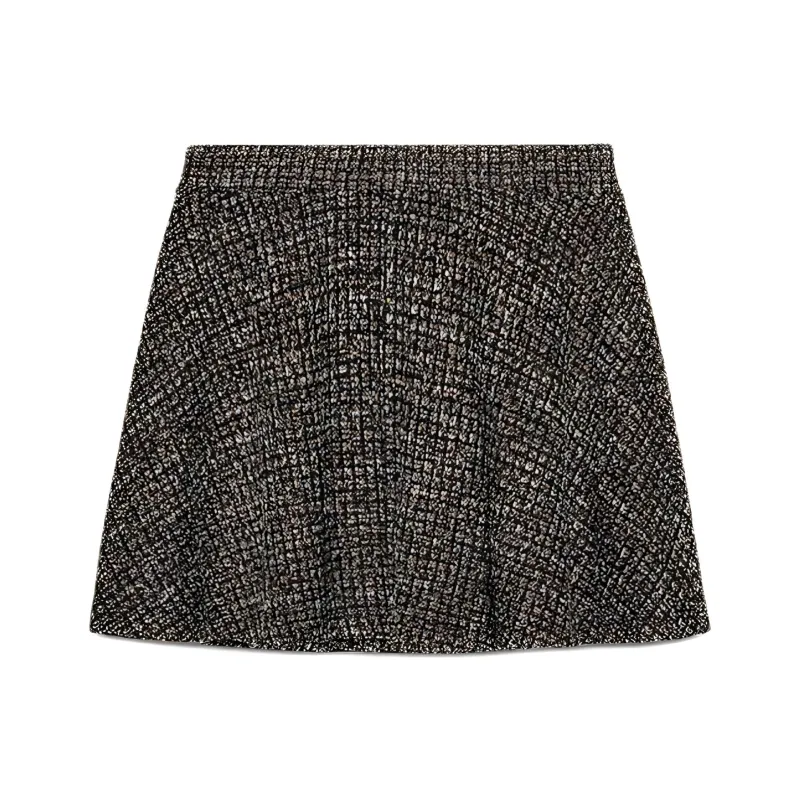 ZARA Casual Short Skirts Women's Burgundy-1