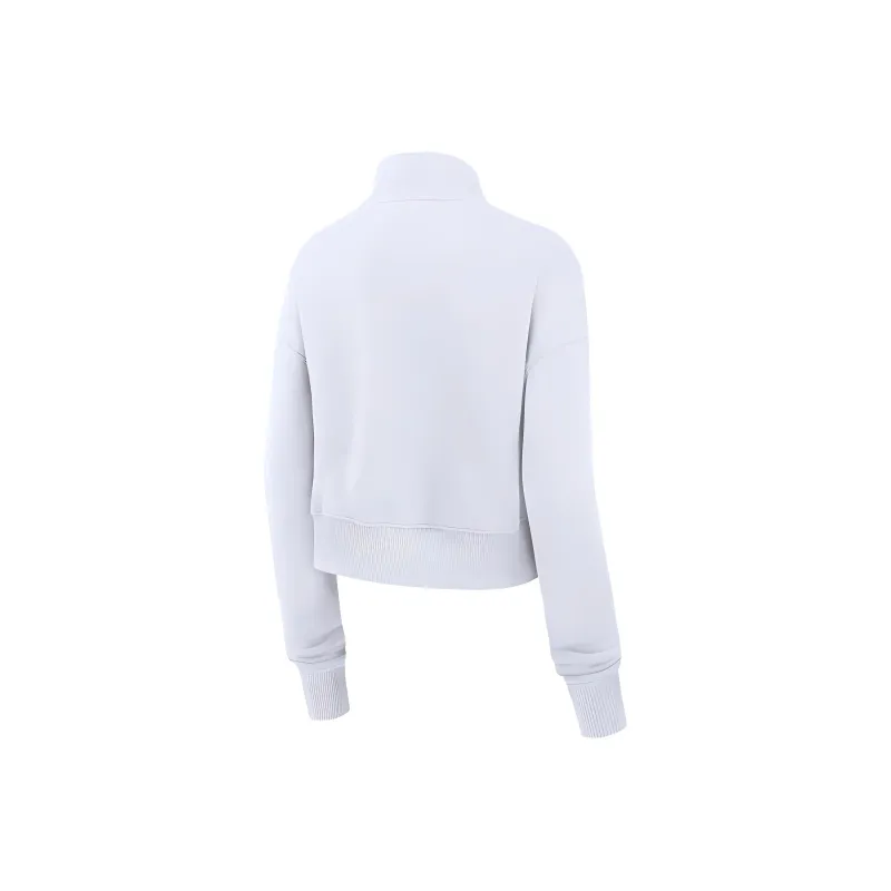 Nike North Carolina Tar Heels Legacy Elevated Logo Women's Nike College Cropped 1/4-Zip Crew-1