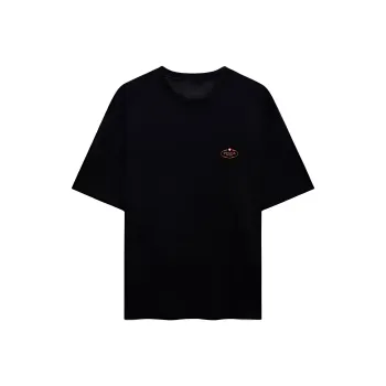 PRADA Logo Embroidered Crewneck T Shirt