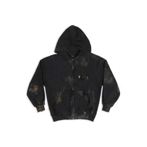 Balenciaga Cotton Front Zip Hoodie