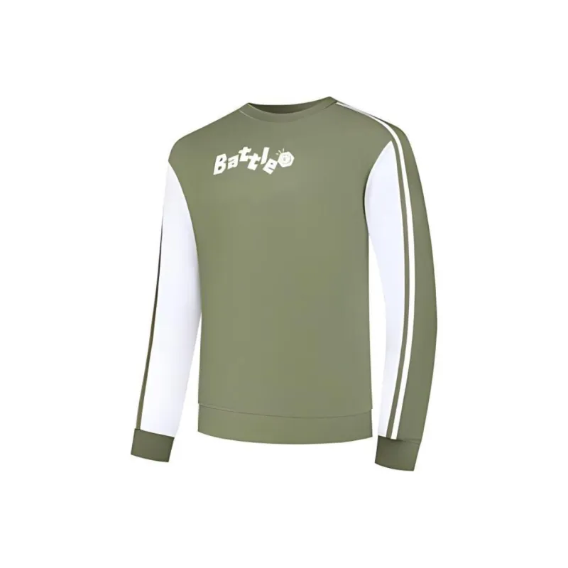QIAODAN Sweatshirt Men's Gray Mustard Green/Jordan White-0