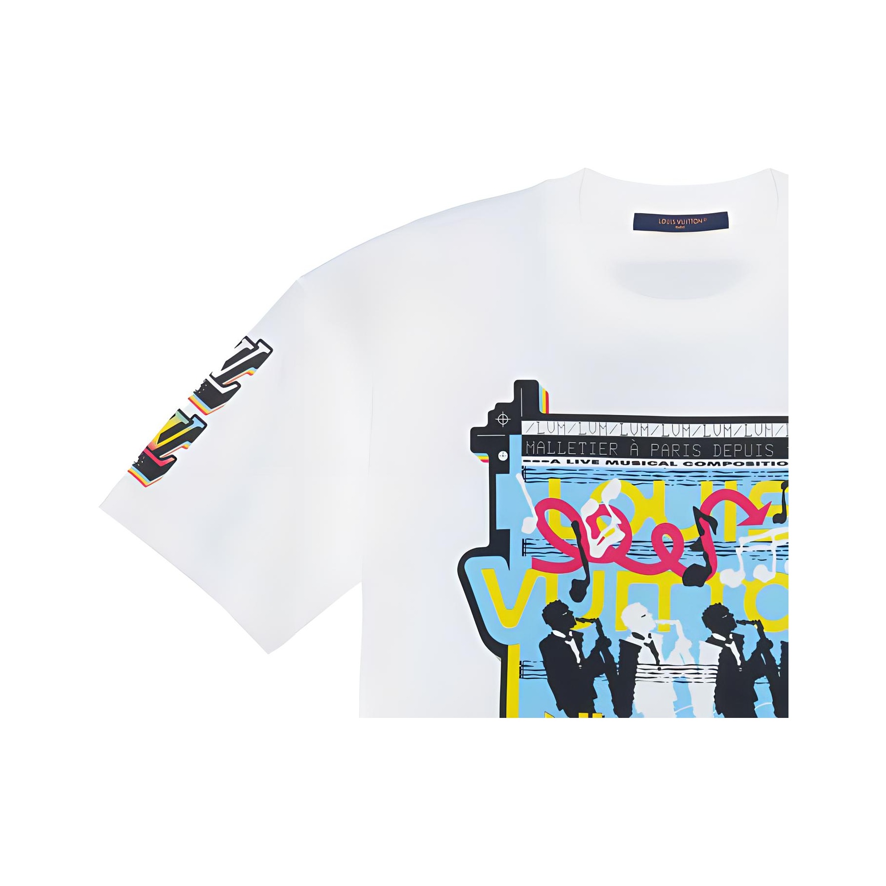 LOUIS VUITTON T-Shirt Men's White - POIZON
