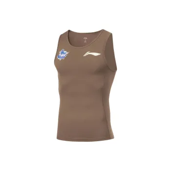 LiNing CBA Collection Professional Basketball Collection Tank Tops Men's Brown