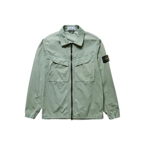 STONE ISLAND Jacket Men's Light Green