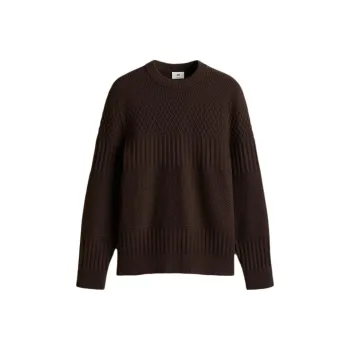 H&M Knitwear Men Dark Brown
