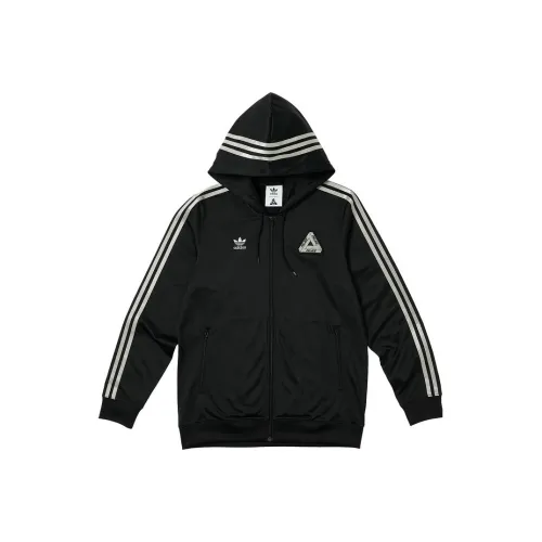 Adidas Originals X PALACE Hooded Firebird Track Top 'Black'