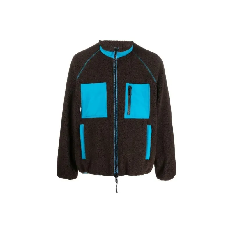 MSGM Logo Patch Zipped Jacket-0