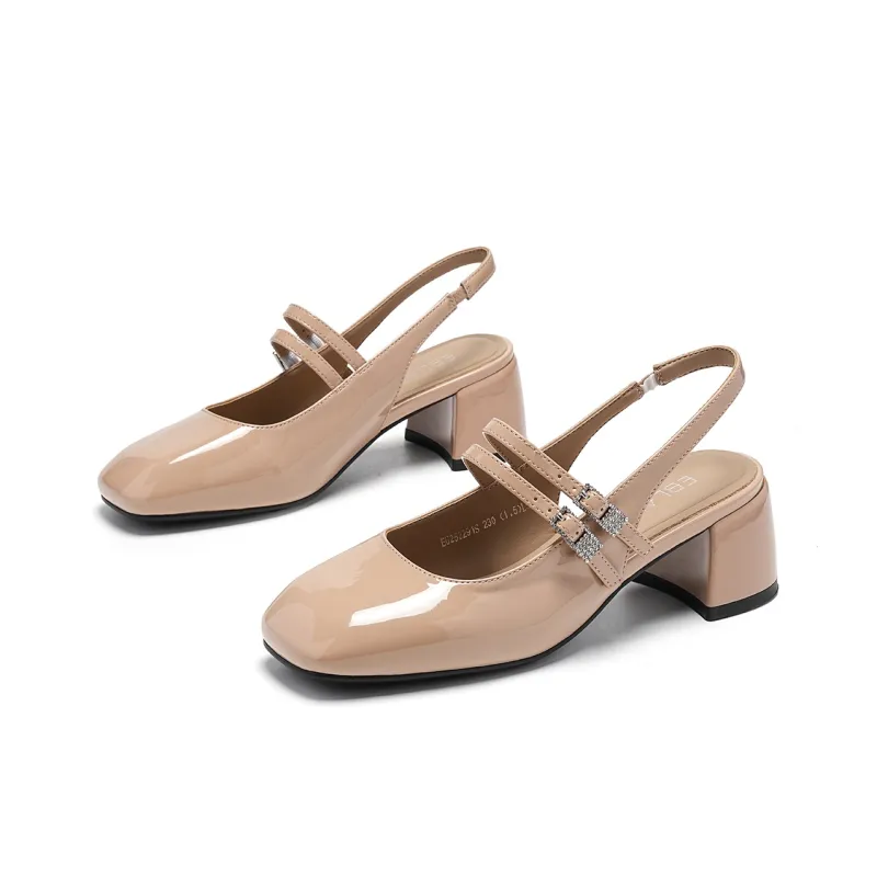 EBLAN High Heels Women's Beige-8