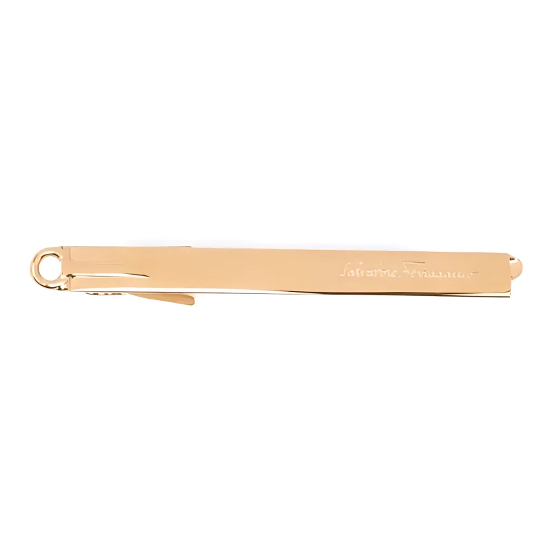 FERRAGAMO Brass Tie Clip Men's Gold-0