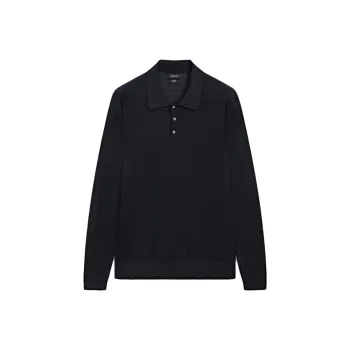 Massimo Dutti Polo Shirt Men's Sea Blue