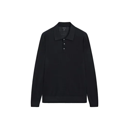 Massimo Dutti Polo Shirt Men's Sea Blue