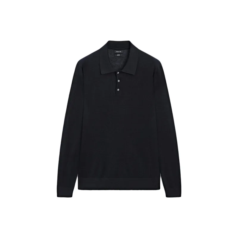 Massimo Dutti Polo Shirt Men's Sea Blue-0