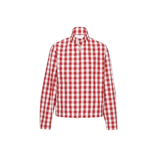 PRADA Jackets Men White Red