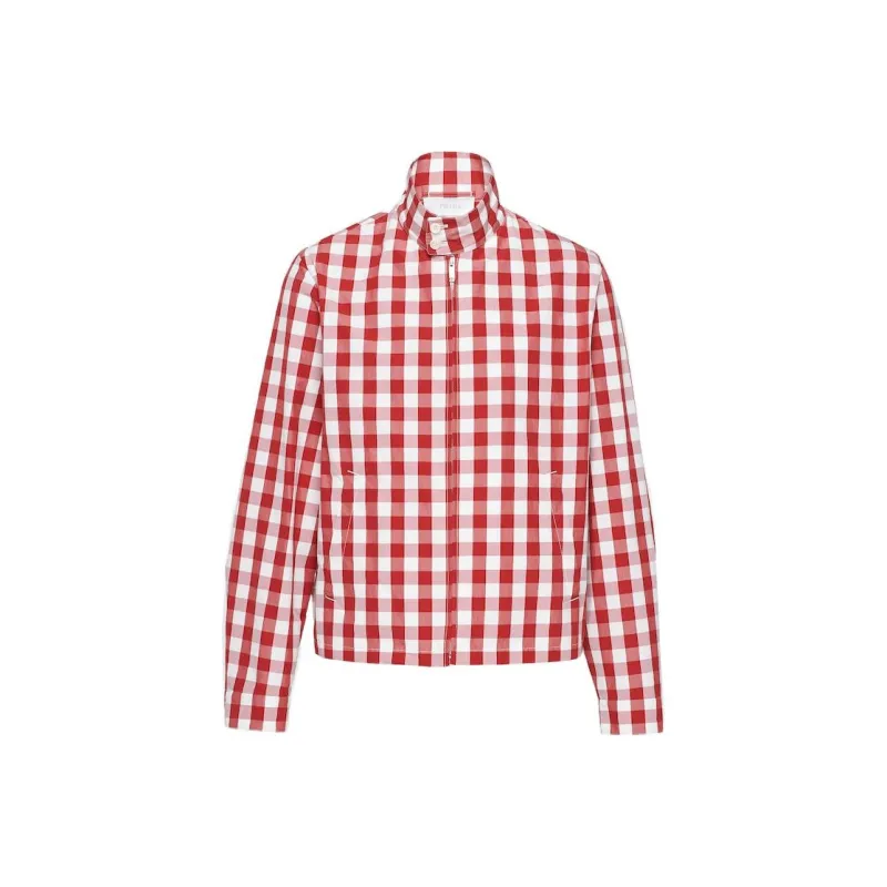 PRADA Jackets Men White Red-0