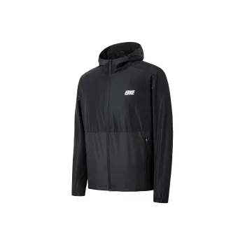 Erke Moderate Jacket Fall And Winter Men's Jet Black