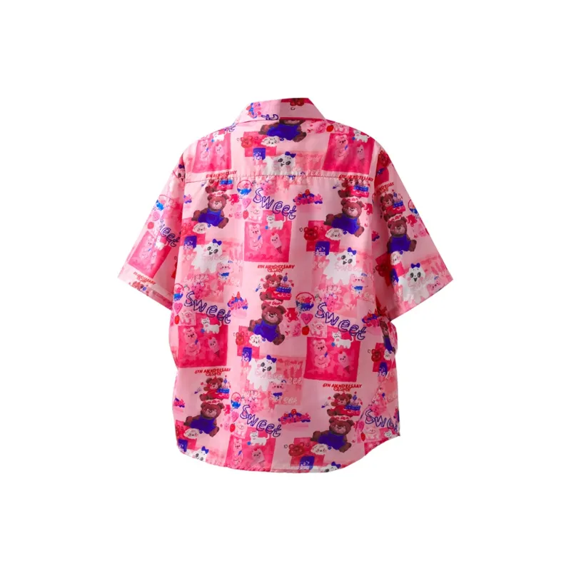 BEAR UNION Shirts Unisex Pink-1