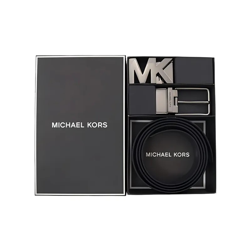MICHAEL KORS Leather Belts Men Blue-2