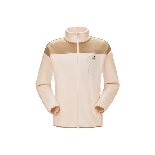CAMEL Warm Fleece Series Jackets Men Bread Color/Rice Color White