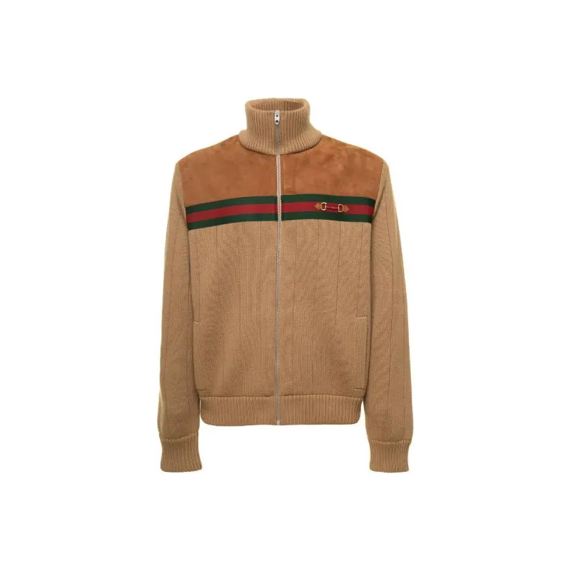 GUCCI Horsebit detail Knit Cardigan-0