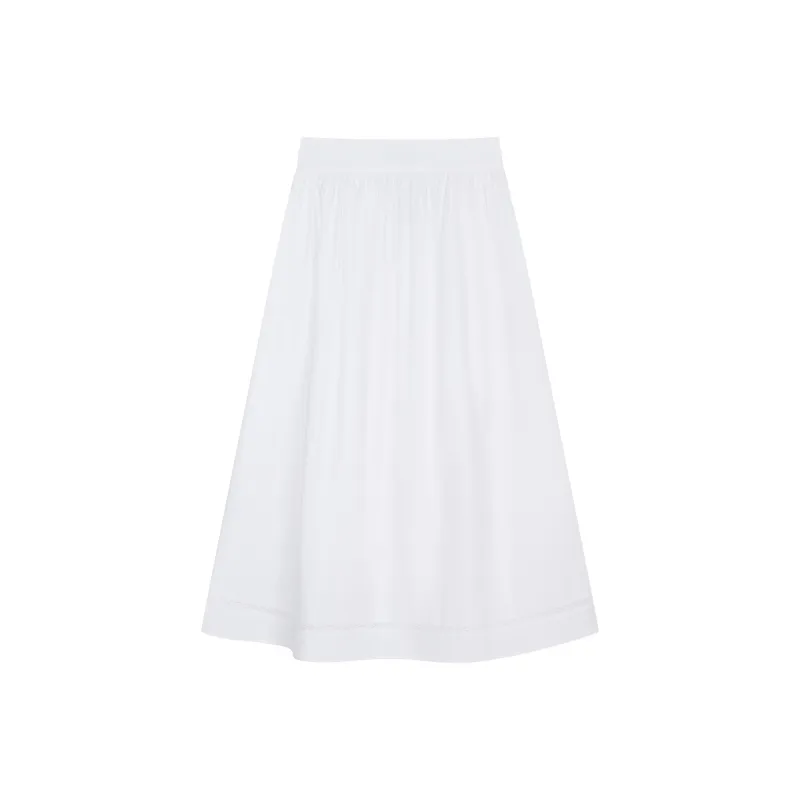 Teenie Weenie Casual Long Skirt Women's White-1