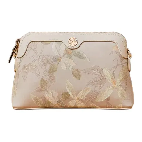 Pmsi Mulberry Silk Handbag, Shoulder Bag, Crossbody Bag Women's Ecru-2