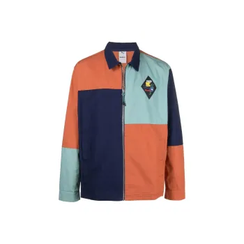 PUMA Colour block Zipped Shirt Jacket