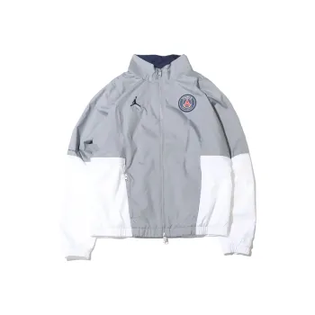 JORDAN X PSG Co branded Edition Jackets Men Gray