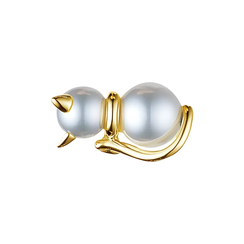 MIKIMOTO Pearl Brooches Women's Gold-1